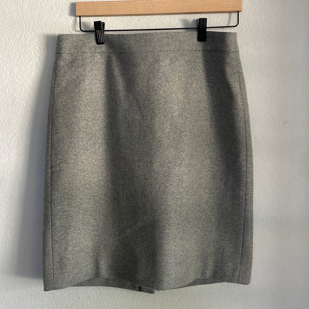 Jcrew grey pencil skirt